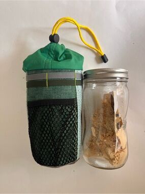 Bike stem bag feed bag handmade